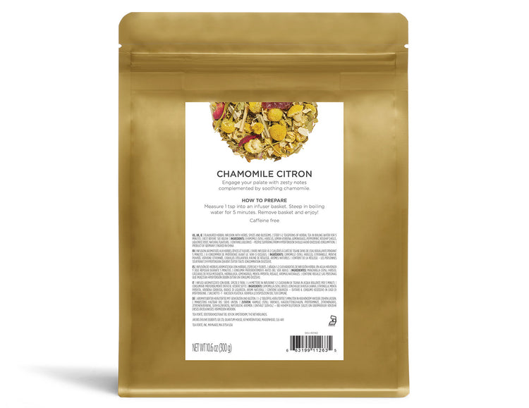 Chamomile Citron Loose Tea Bulk Pouch, back