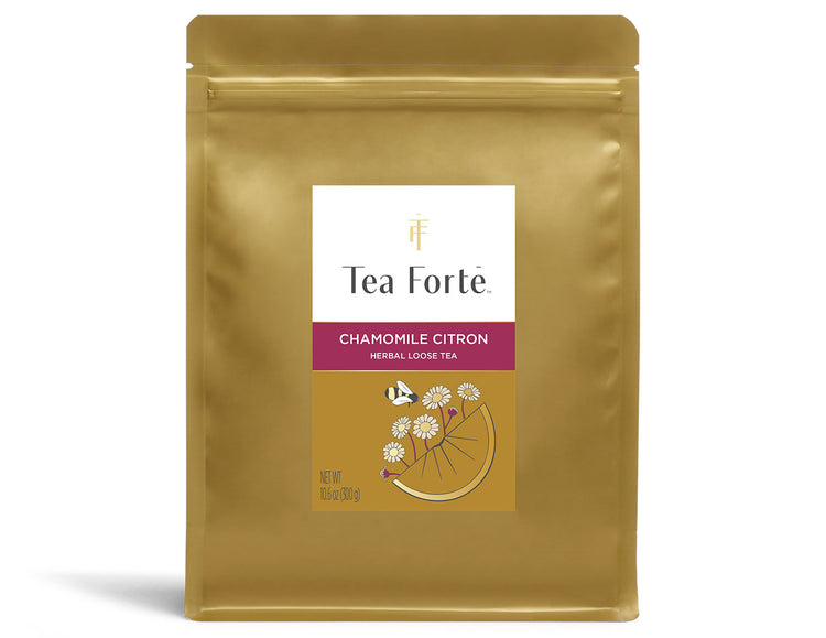 Chamomile Citron Loose Tea Bulk Pouch, front