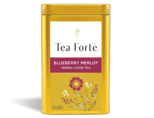Loose Leaf Tea Canisters Blueberry Merlot Tea - front