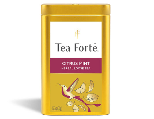 Loose Leaf Tea Canisters Citrus MInt Tea - front view