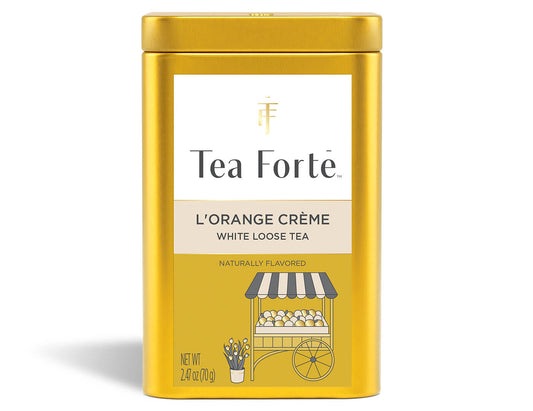 L'Orange Crême Loose Leaf Tea Canister, front