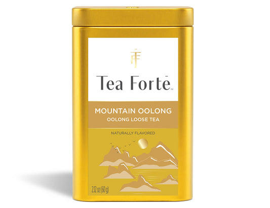 Loose Leaf Tea Canisters Mountain Oolong Tea - front view