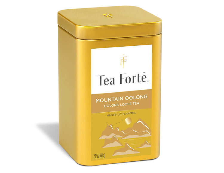 Loose Leaf Tea Canisters Mountain Oolong Tea - side view