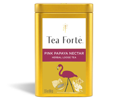 Loose Leaf Tea Canisters Pink Papaya Nectar - front view