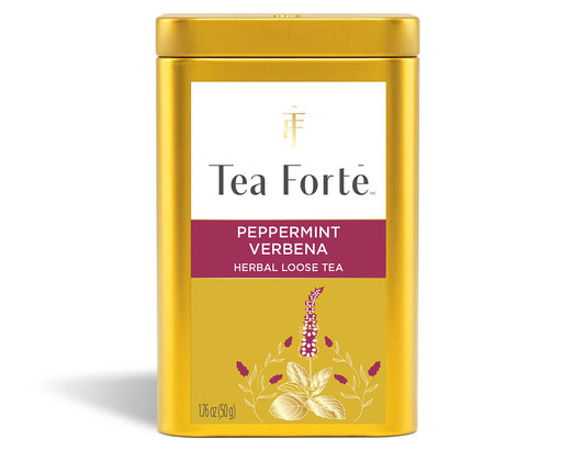 Loose Leaf Tea Canisters Peppermint Verbena - front view