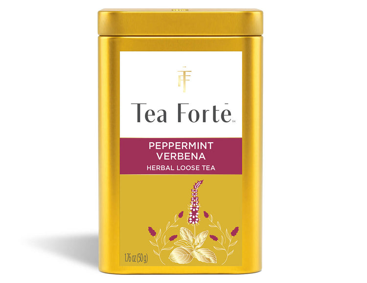 Loose Leaf Tea Canisters Peppermint Verbena - front view