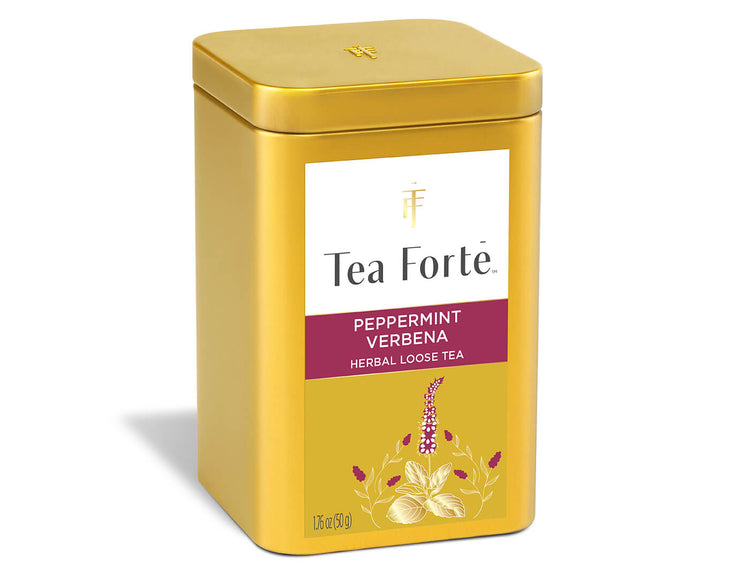 Loose Leaf Tea Canisters Peppermint Verbena - side view