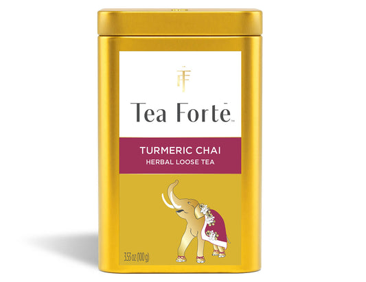 Loose Leaf Tea Canisters Turmeric Chai - front view