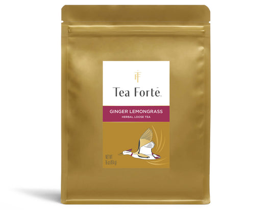 Ginger Lemongrass Loose Tea Pouch, front
