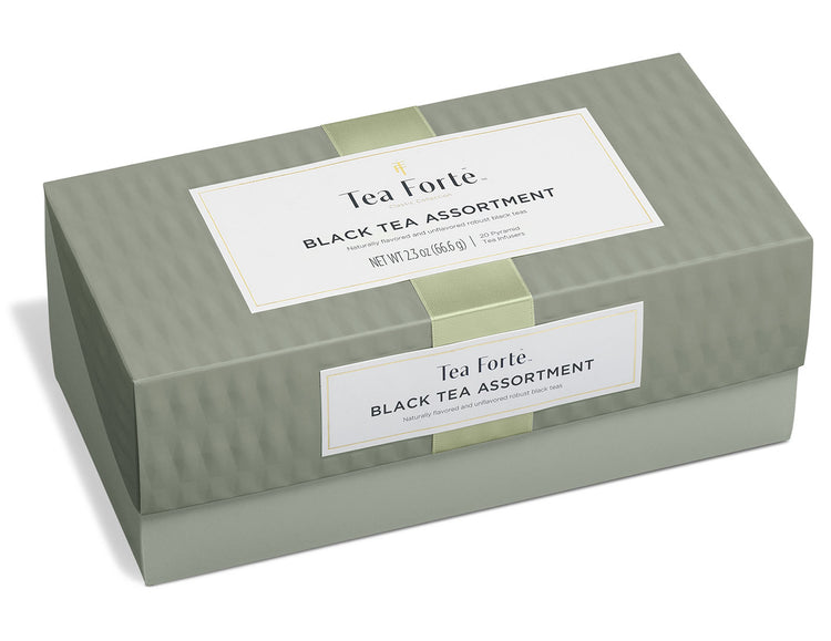 Black Tea Assortment Presentation Boxes, lid closed 