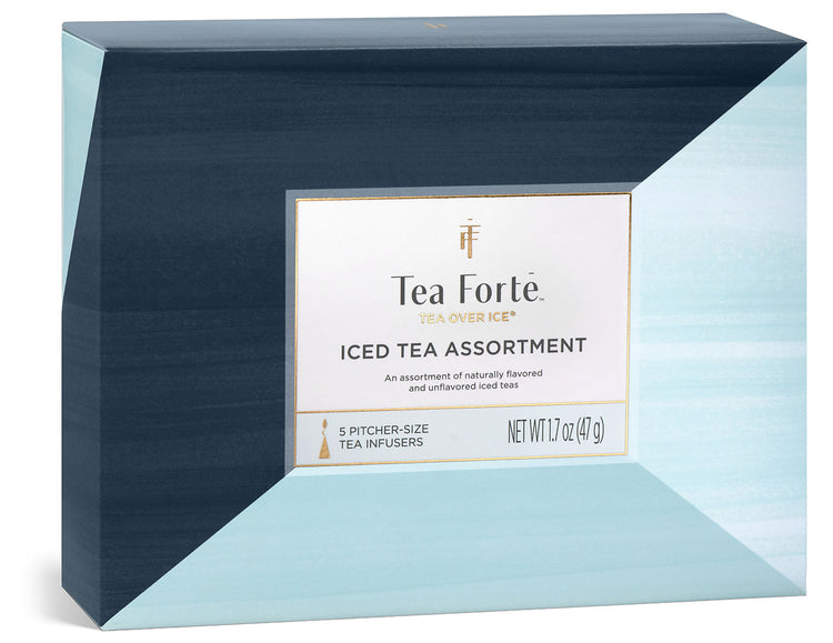 Tea Over Ice 5pk assortment of 5 iced tea, with lid  closed facing forward