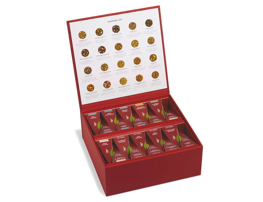 Tea Chest Warming Joy, open