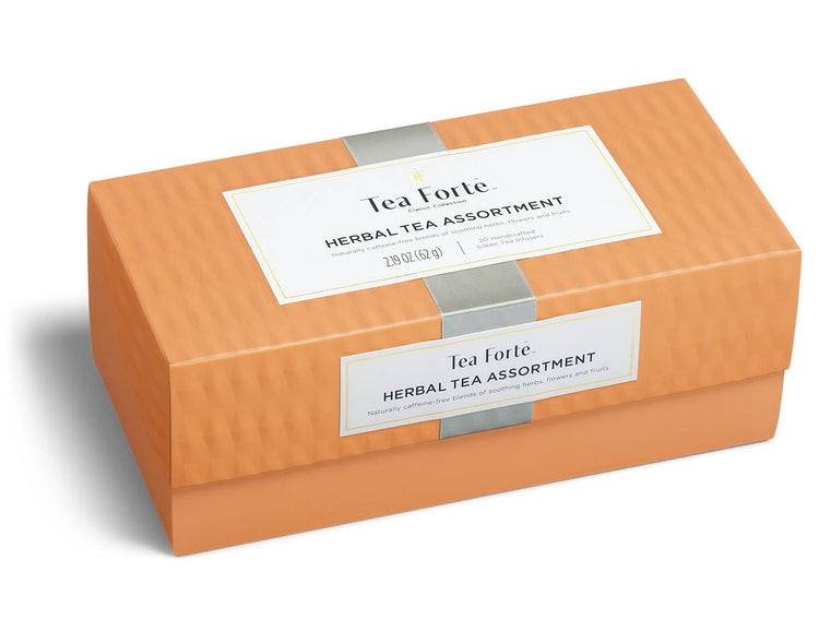 Herbal tea assortment in a 20 count presentation box