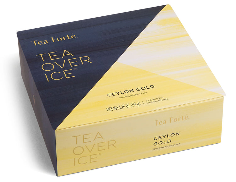 Ceylon Gold iced tea infusers 5 count box of pitcher sized pyramid infusers