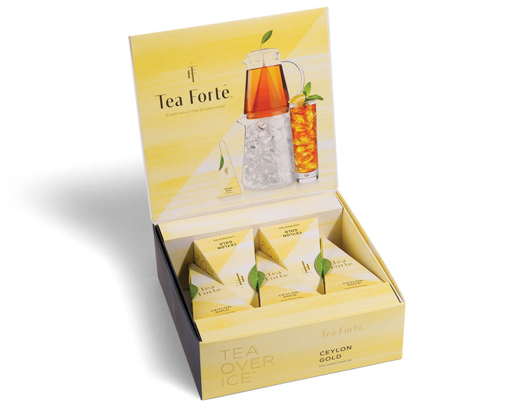 Ceylon Gold iced tea infusers 5 count box of pitcher sized pyramid infusers